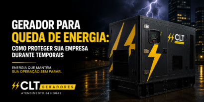 Gerador para queda de energia: como proteger sua empresa durante temporais